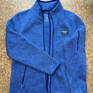 L.L Bean Blue Women's zip-up fleece